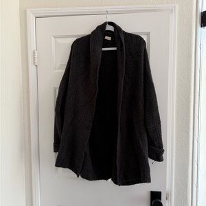 Anthropologie Black Textured Cardigan